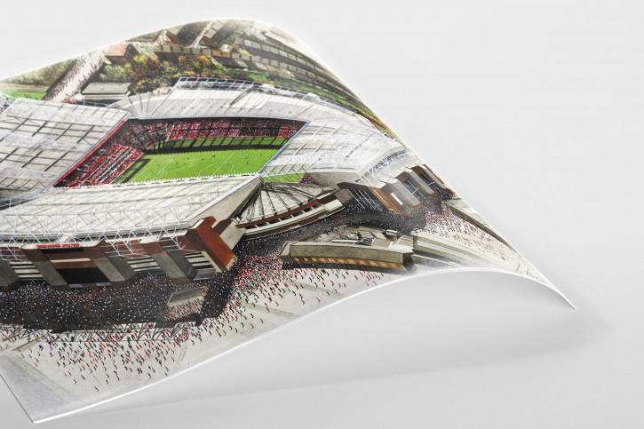 Stadia Art: Old Trafford - Poster bestellen - 11FREUNDE SHOP