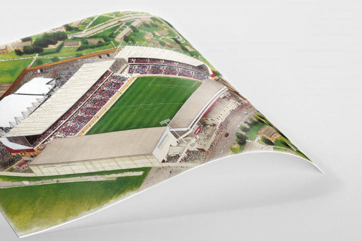 Stadia Art: Turf Moor - Poster bestellen - 11FREUNDE SHOP