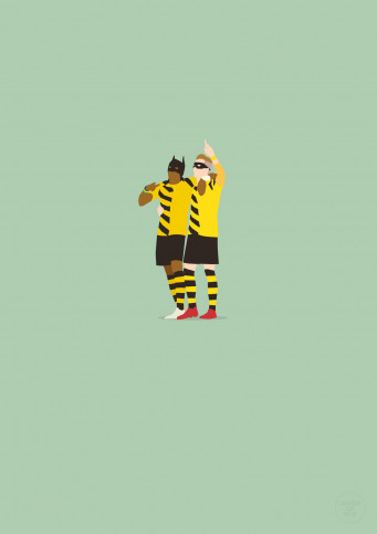 Batman und Robin - Borussia Dortmund Poster - 11FREUNDE SHOP