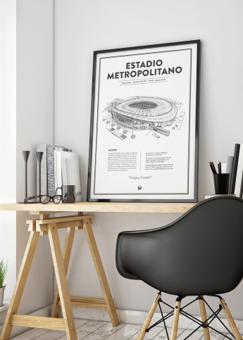 Stadium Posters by Fans Will Know: Madrid (Atlético) 2