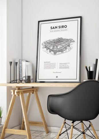 Stadium Posters by Fans Will Know: Mailand (AC)