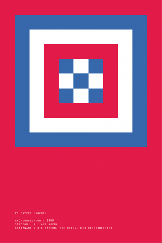 Pixel Lookalike: Bayern - Poster bestellen - 11FREUNDE SHOP