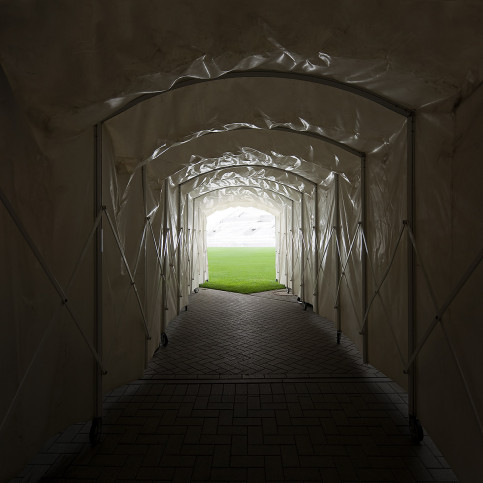 Spielertunnel Millerntor-Stadion - 11FREUNDE BILDERWELT