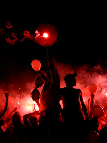 Ponte Preta Fans With Pyro - Gabriel Uchida - 11FREUNDE BILDERWELT