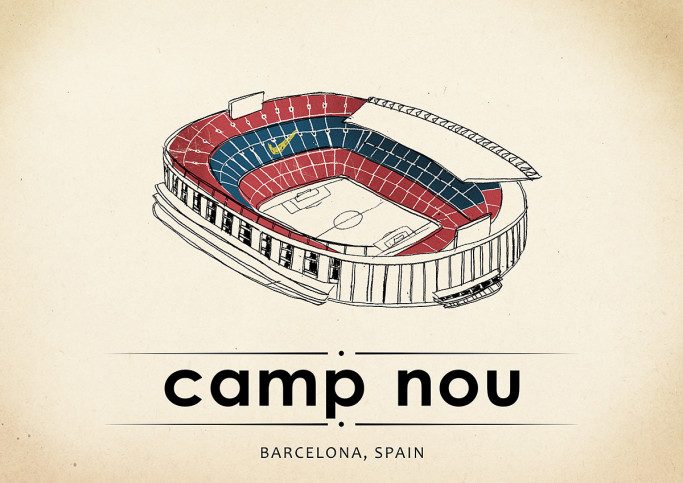 World Of Stadiums: Camp Nou - Poster bestellen - 11FREUNDE SHOP