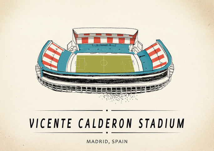 World Of Stadiums: Vicente Calderon Stadium - Poster bestellen - 11FREUNDE SHOP