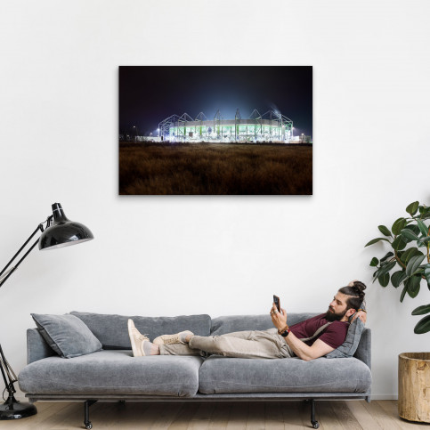 Borussia Park bei Flutlicht (Farbe) - 11FREUNDE BILDERWELT