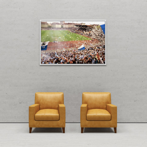 Stadion an der Grünwalder Straße (1990) - Fußball Foto Wandbild - 11FREUNDE SHOP