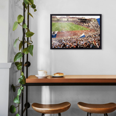 Stadion an der Grünwalder Straße (1990) - Fußball Foto Wandbild - 11FREUNDE SHOP