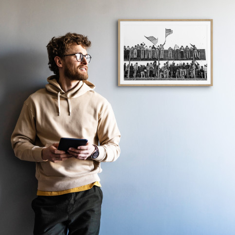 Braunschweig Fans 1981 - 11FREUNDE SHOP - Fußball Foto Wandbild