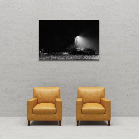 Flutlichtmast Cliftonhill Stadium - 11FREUNDE SHOP - Albion Rovers - Fußball Foto als Wandbild
