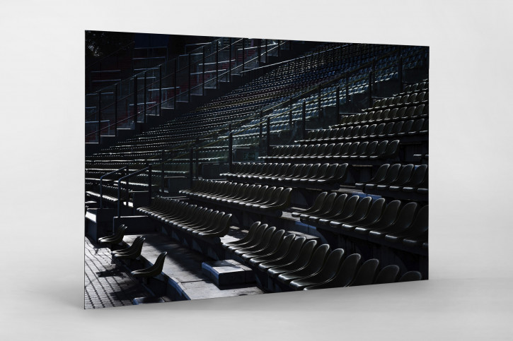 Haupttribüne Wildparkstadion im Gegenlicht - KSC Wandbild - Karlsruher SC Fußball Foto