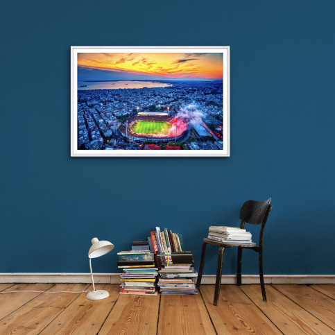 Stadion, Himmel und mehr in Thessaloniki - Wandbild