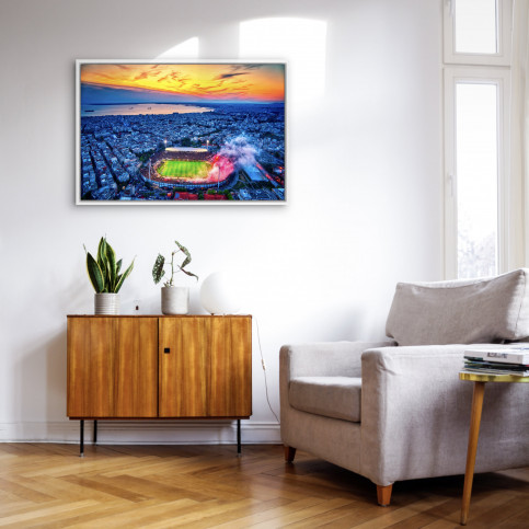 Stadion, Himmel und mehr in Thessaloniki - Wandbild