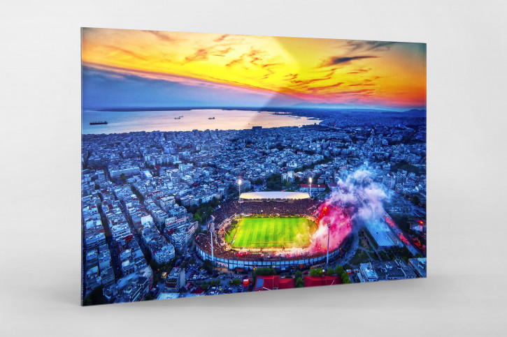 Stadion, Himmel und mehr in Thessaloniki - Wandbild
