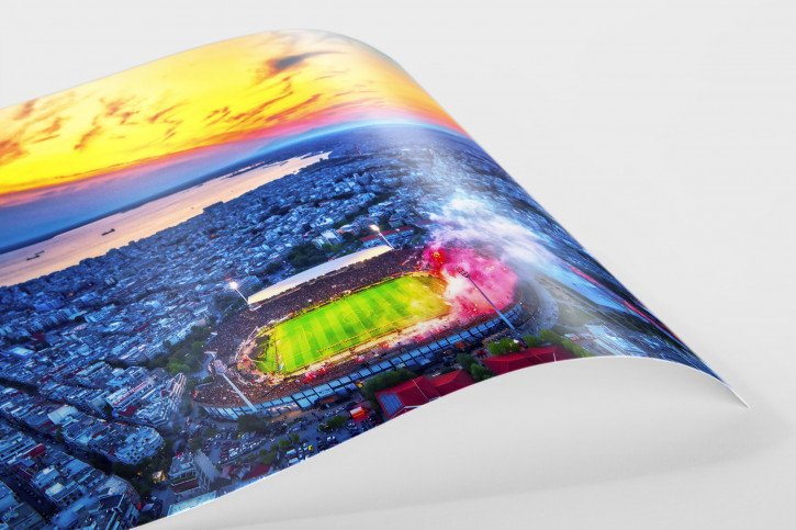 Stadion, Himmel und mehr in Thessaloniki - Wandbild