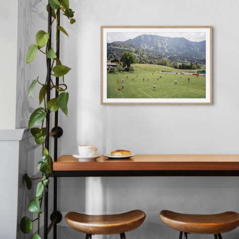 Amateurkick mit Aussicht - Wandbild