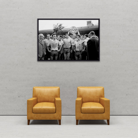 Braunschweig mit der Meisterschale - Eintracht Braunschweig Foto als Wandbild