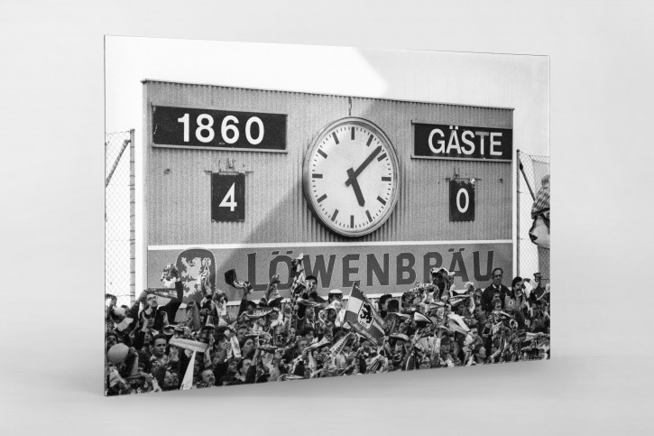4:0 für 1860 - Foto Anzeigetafel 1860 München als Wandbild