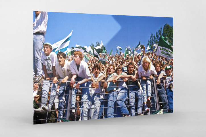 Bremer Fankurve 1988 - Werder Bremen Wandbild
