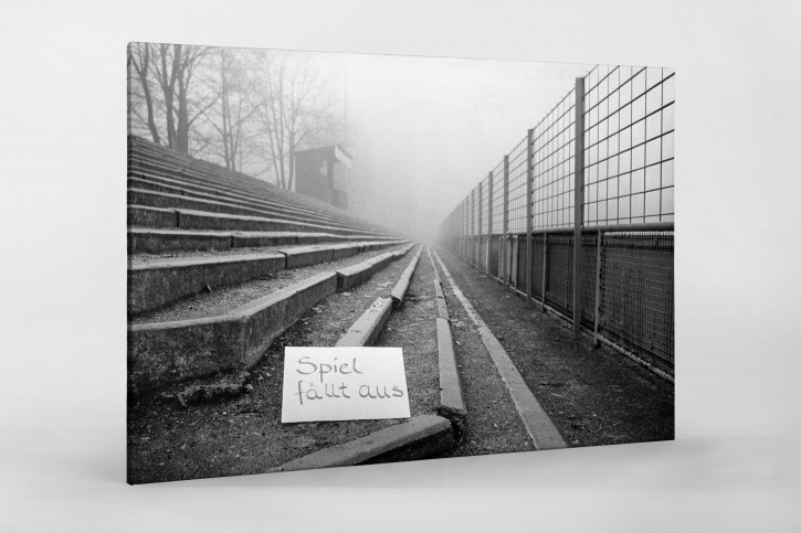 Spiel fällt aus - Wandbild Stuttgarter Kickers Waldau-Stadion 2. Bundesliga Süd 1979