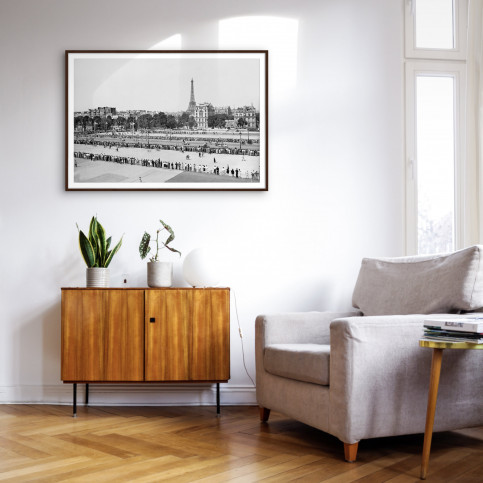 Blick auf den Eiffelturm bei der Tour 1951 - Wandbild