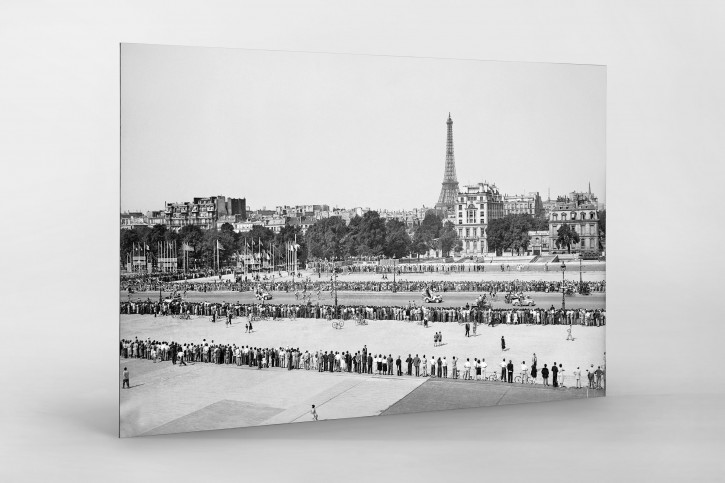 Blick auf den Eiffelturm bei der Tour 1951 - Wandbild