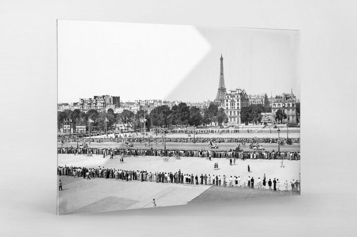 Blick auf den Eiffelturm bei der Tour 1951 - Wandbild