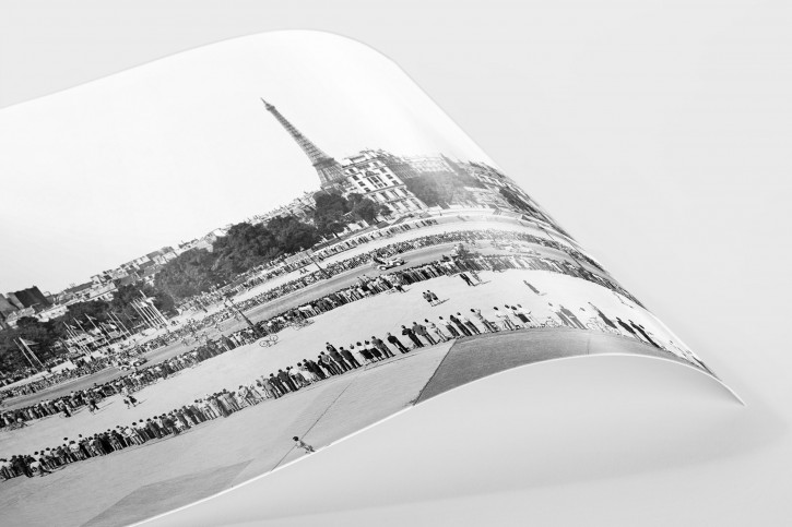 Blick auf den Eiffelturm bei der Tour 1951 - Wandbild