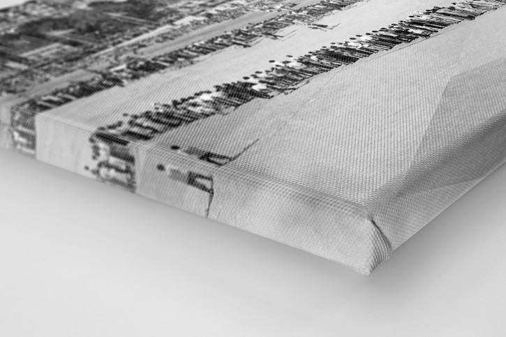 Blick auf den Eiffelturm bei der Tour 1951 - Wandbild
