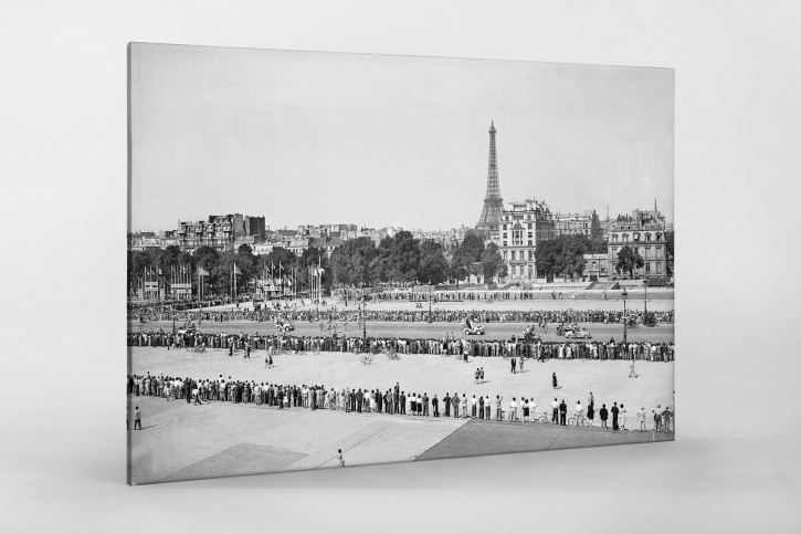 Blick auf den Eiffelturm bei der Tour 1951 - Wandbild