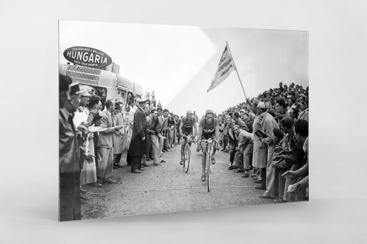 Coppi und Bartali am Col d'Izoard 1949 - Wandbild
