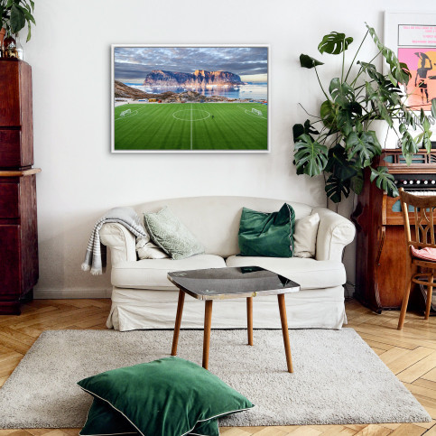 Kunstrasenplatz in Grönland - Wandbild