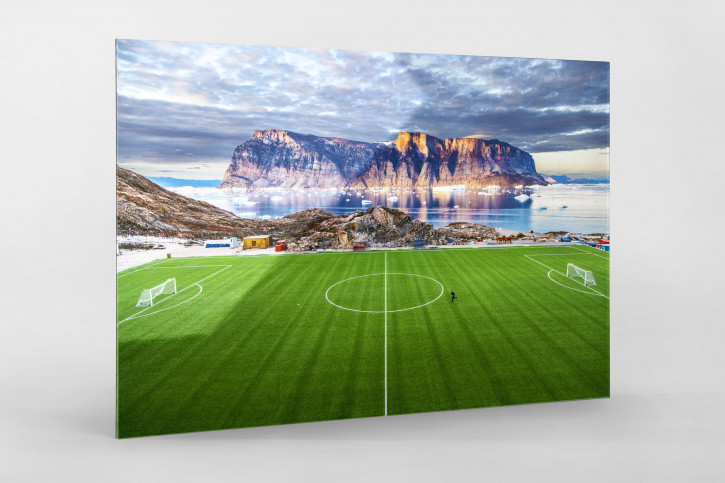 Kunstrasenplatz in Grönland - Wandbild