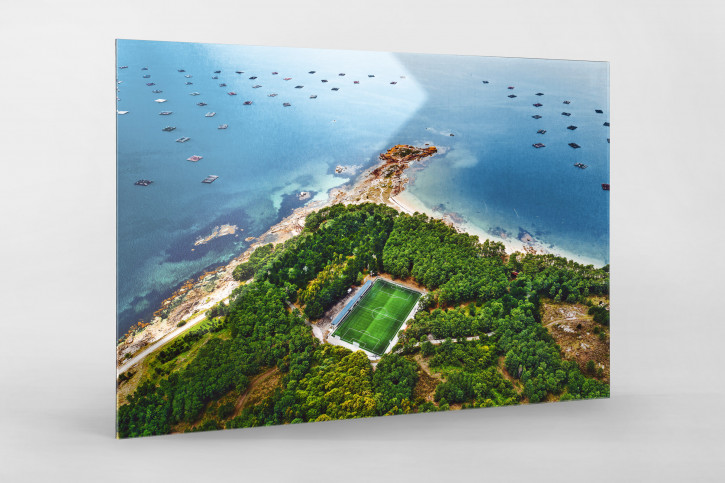 Fußballplatz auf der Illa de Arousa - Wandbild