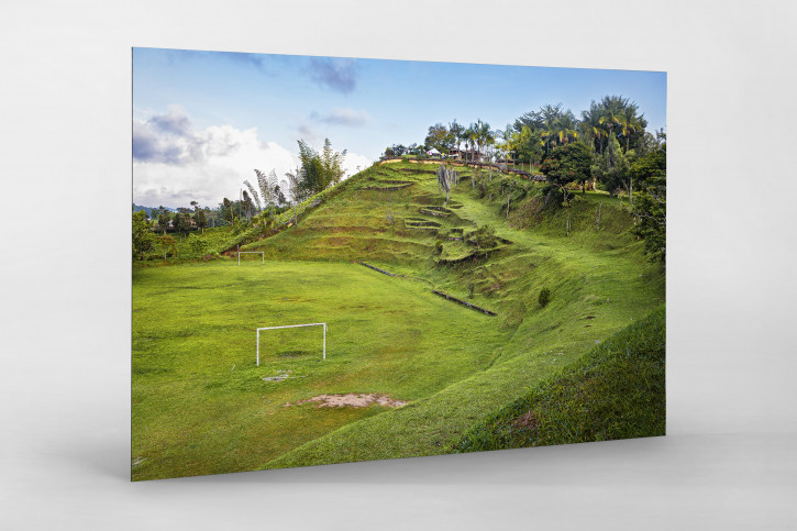Wandbild: Pablo Escobars Bolzplatz unweit der Finca „La Manuela“ - Jessica Yurinko - 