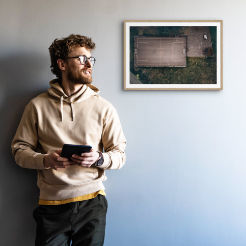 Kick Playing Games - Wandbild