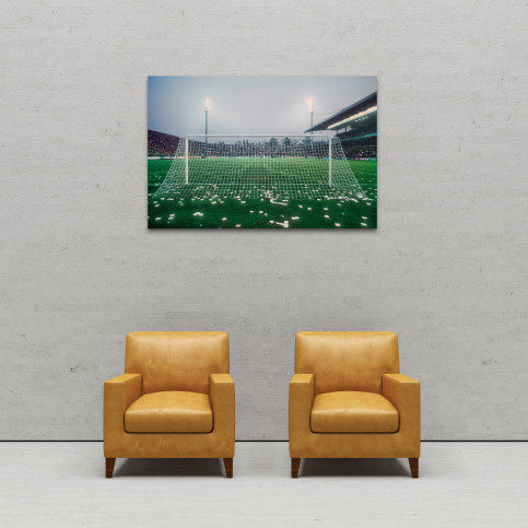 Flutlicht im Bökelbergstadion 1982 - Wandbild