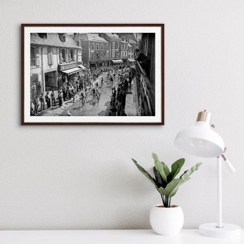In Lannemezan bei der Tour 1955 - Wandbild