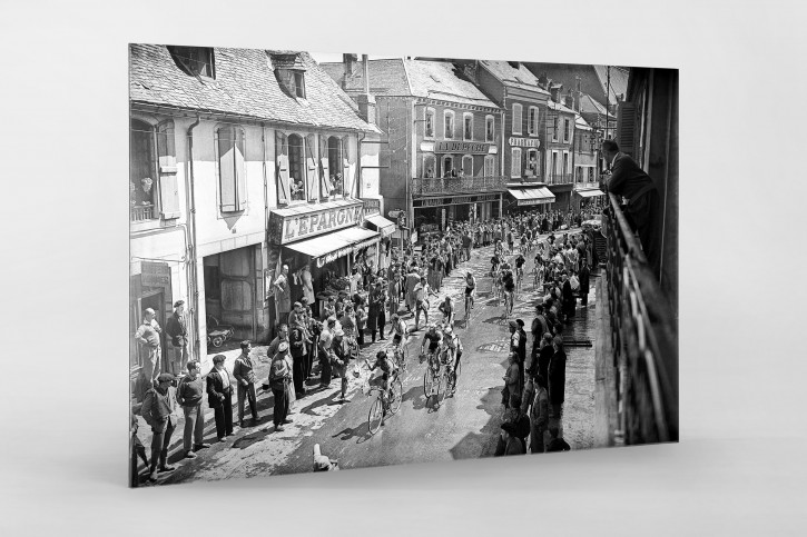 In Lannemezan bei der Tour 1955 - Wandbild