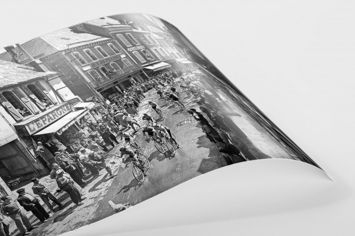 In Lannemezan bei der Tour 1955 - Wandbild