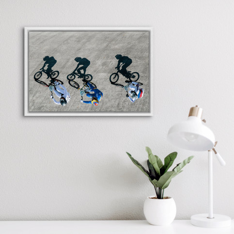 Schatten-Biker - Wandbild