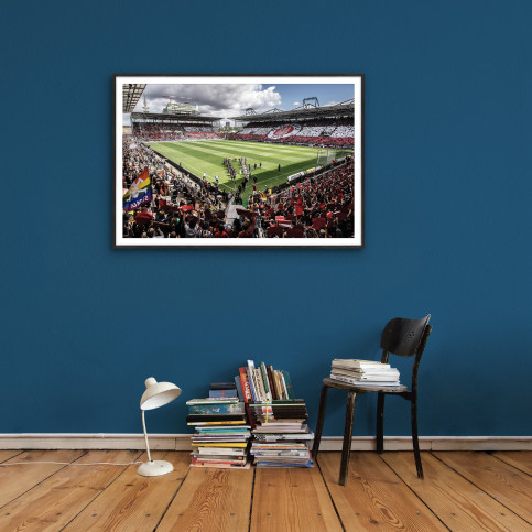 Einlaufen ins Millerntor-Stadion - Wandbild