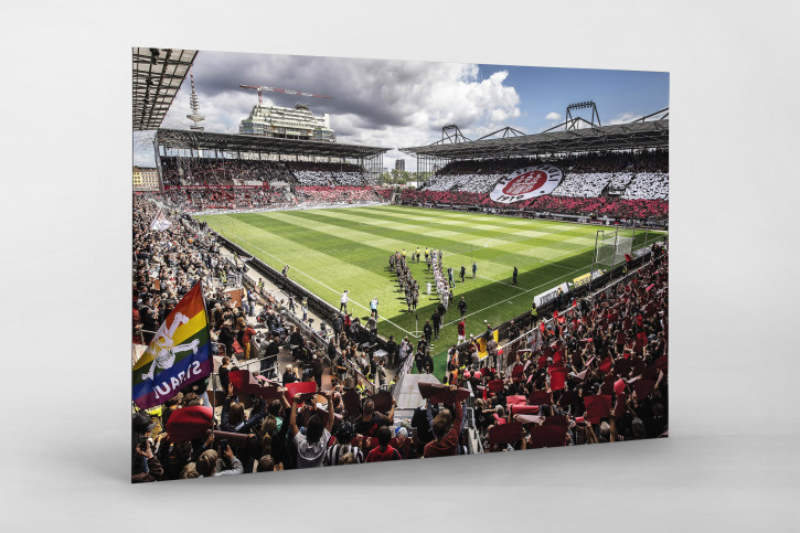 Einlaufen ins Millerntor-Stadion - Wandbild
