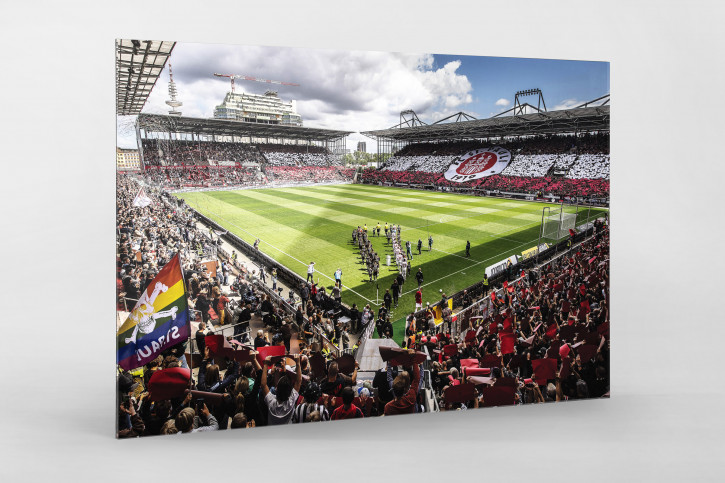 Einlaufen ins Millerntor-Stadion - Wandbild