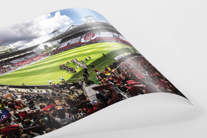 Einlaufen ins Millerntor-Stadion - Wandbild