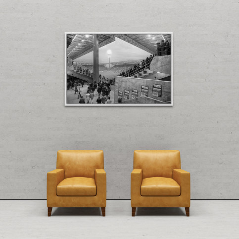 Blick ins Westfalenstadion 1970er Jahre - Wandbild