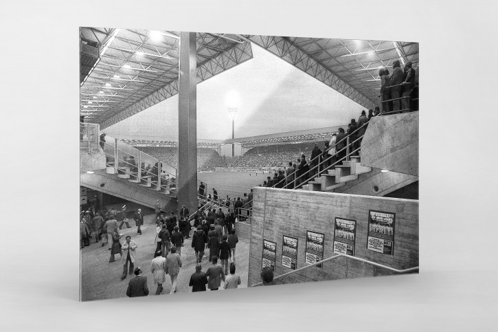 Blick ins Westfalenstadion 1970er Jahre - Wandbild