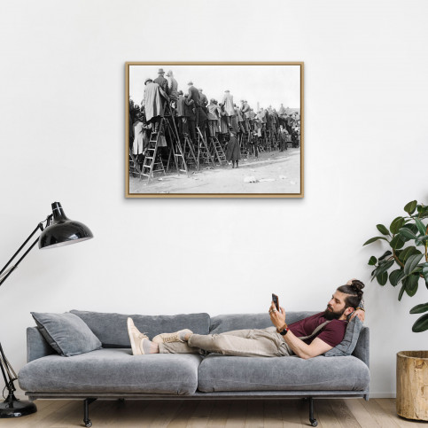 Fans auf der Leiter (1) - 11FREUNDE BILDERWELT
