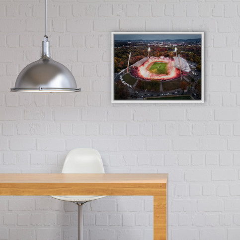 Vogelperspektive aufs letzte Spiel im Wildparkstadion - Marvin Ibo Güngör - Fußball Wandbild